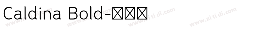 Caldina Bold字体转换
